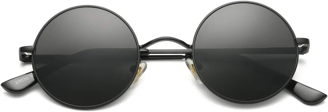 Классические круглые солнцезащитные очки в стиле ретро, поляризованные солнцезащитные очки в стиле хиппи, маленькие круглые солнцезащитные очки PORADAY, Black/Gray
Классические круглые солнцезащитные очки в стиле ретро, поляризованные солнцезащитные очки в стиле хиппи, маленькие круглые солнцезащитные очки PORADAY, Black/Gray