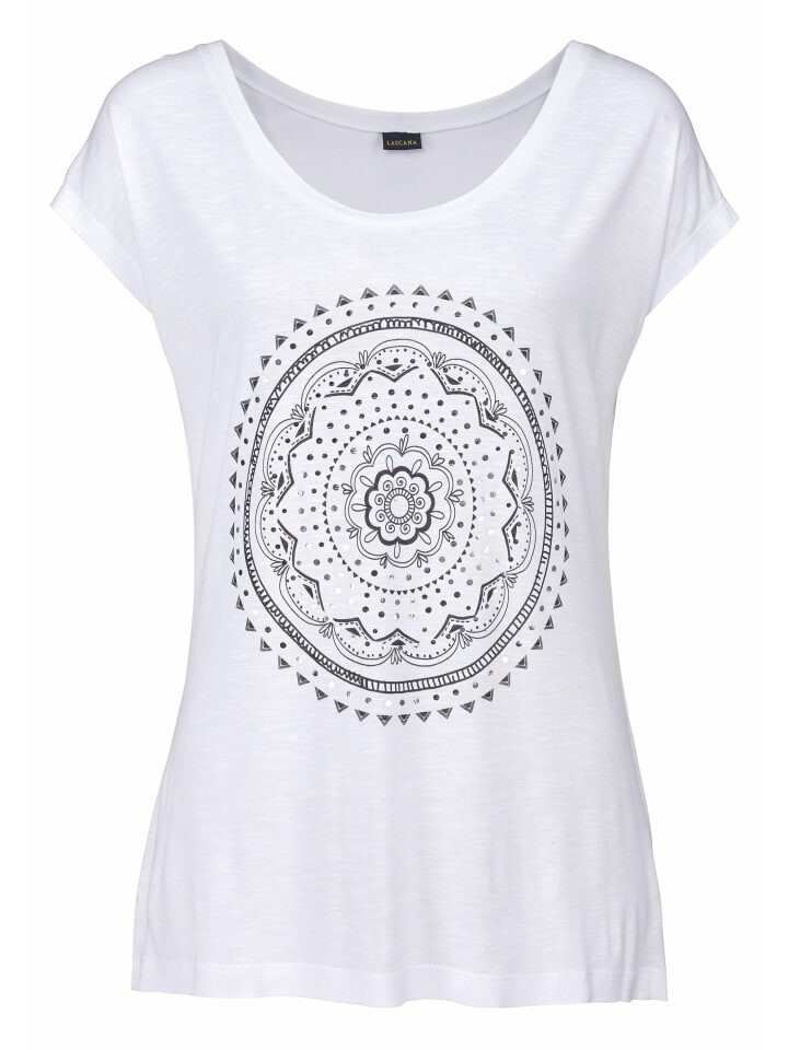 Футболка LASCANA, белый
Футболка LASCANA, белый