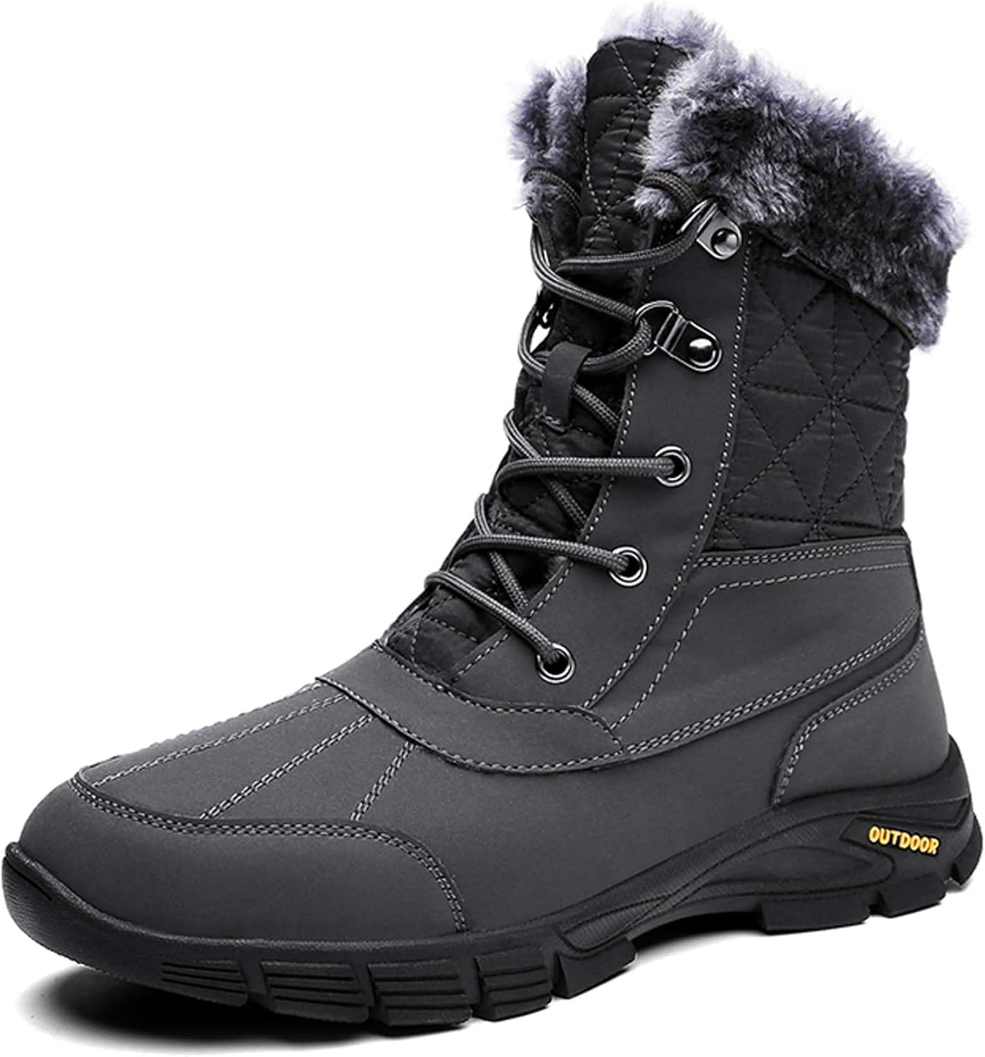 Мужские и женские зимние снегоступы, водонепроницаемые, с теплой флисовой подкладкой, зимние походные ботинки до щиколотки, противоскользящие, подходят для холодной погоды, прогулок, работы и спорта Generic, серый
Мужские и женские зимние снегоступы, водонепроницаемые, с теплой флисовой подкладкой, зимние походные ботинки до щиколотки, противоскользящие, подходят для холодной погоды, прогулок, работы и спорта Generic, серый