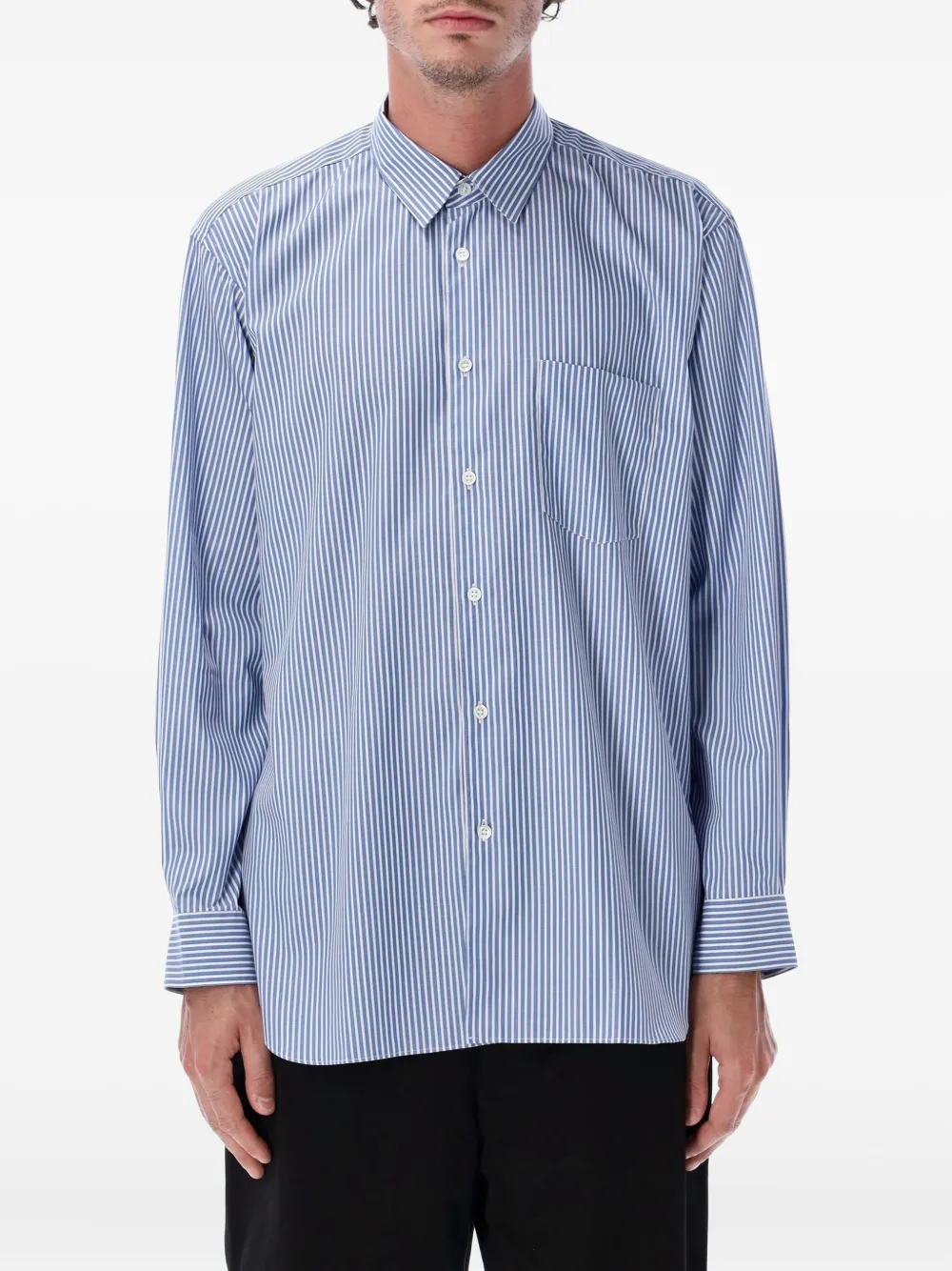 Полосатая рубашка Comme Des Garçons Shirt, синий
Полосатая рубашка Comme Des Garçons Shirt, синий