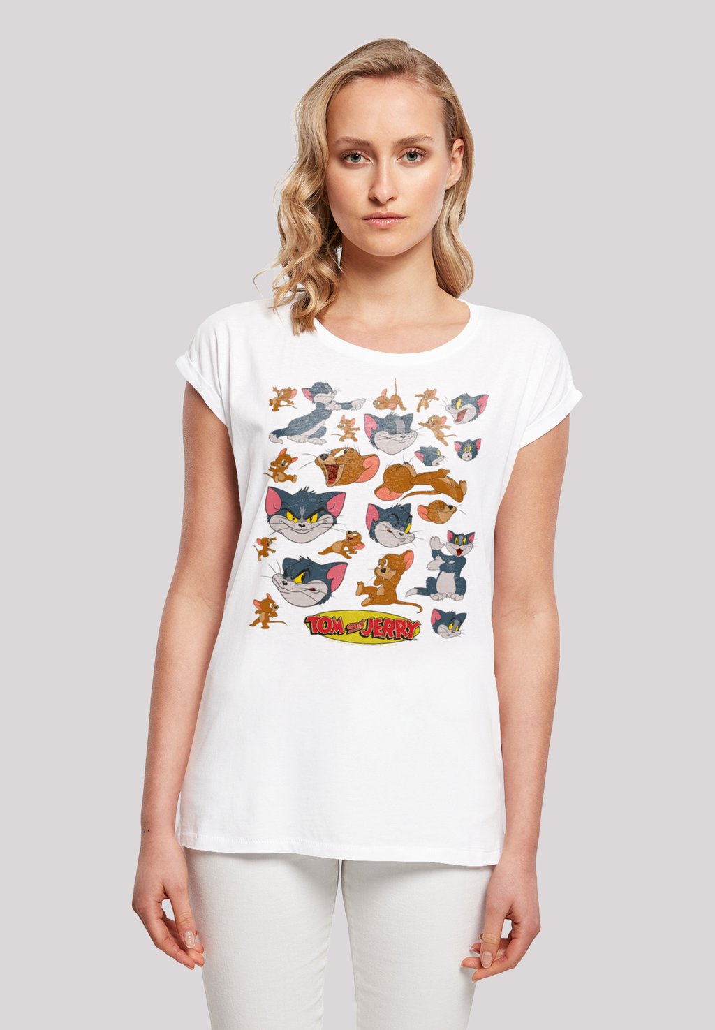 Футболка с принтом TOM AND JERRY TV SERIE MANY FACES F4NT4STIC, белый
Футболка с принтом TOM AND JERRY TV SERIE MANY FACES F4NT4STIC, белый