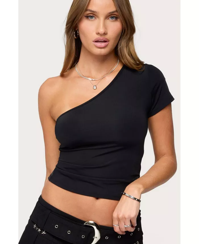 Женский топ Gayla на одно плечо Edikted, черный
Женский топ Gayla на одно плечо Edikted, черный