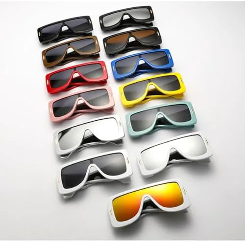 Модные солнцезащитные очки в крупной оправе 2026 года, авангардные женские солнцезащитные очки в стиле панк, с защитой от УФ-излучения MTZJH, White Black
Модные солнцезащитные очки в крупной оправе 2026 года, авангардные женские солнцезащитные очки в стиле панк, с защитой от УФ-излучения MTZJH, White Black