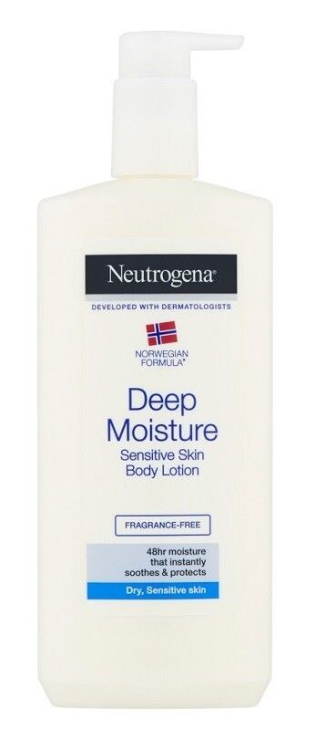 Neutrogena Deep Moisture Sensitive эмульсия для тела, 400 ml
Neutrogena Deep Moisture Sensitive эмульсия для тела, 400 ml