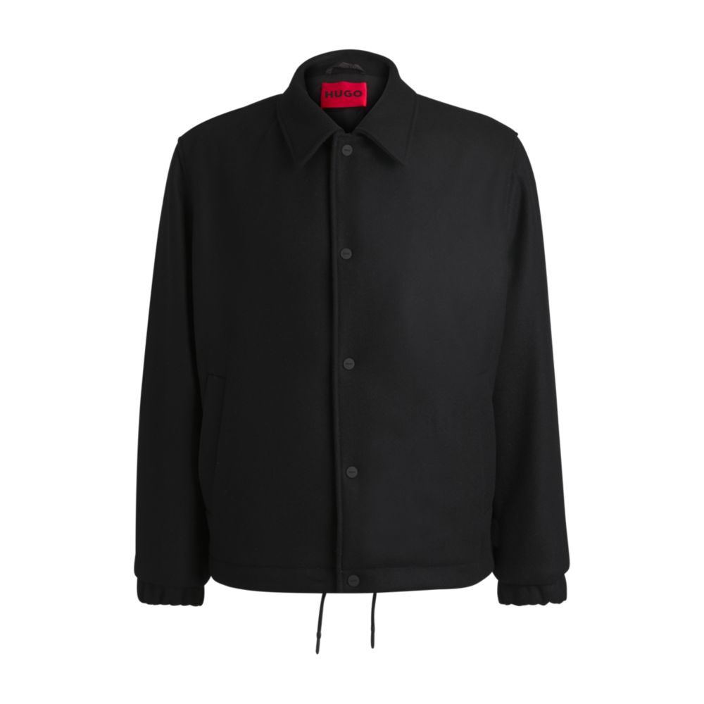 Куртка тренерская шерстяная с регулируемым подолом HUGO, черный
Куртка тренерская шерстяная с регулируемым подолом HUGO, черный