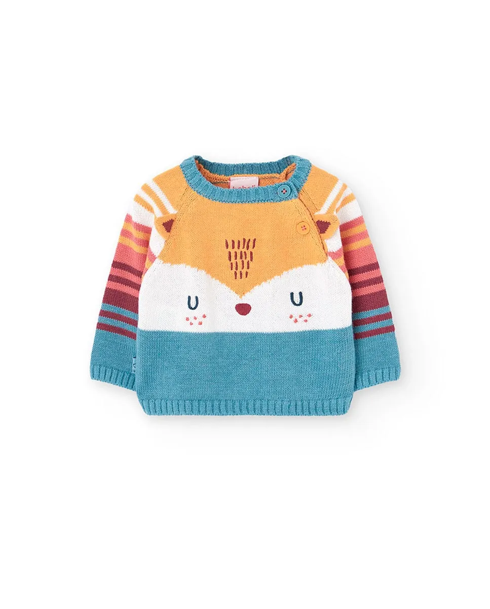 Детский джемпер с длинным рукавом и круглым вырезом Boboli, горчичный
Детский джемпер с длинным рукавом и круглым вырезом Boboli, горчичный