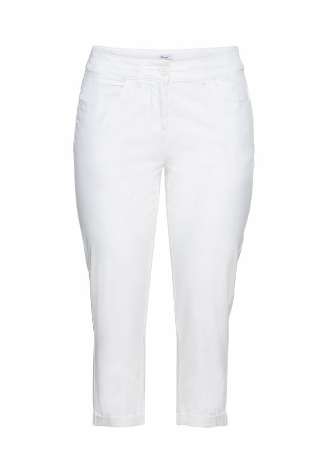 Брюки длиной 7/8 из эластичного хлопка Sheego, белый
Брюки длиной 7/8 из эластичного хлопка Sheego, белый