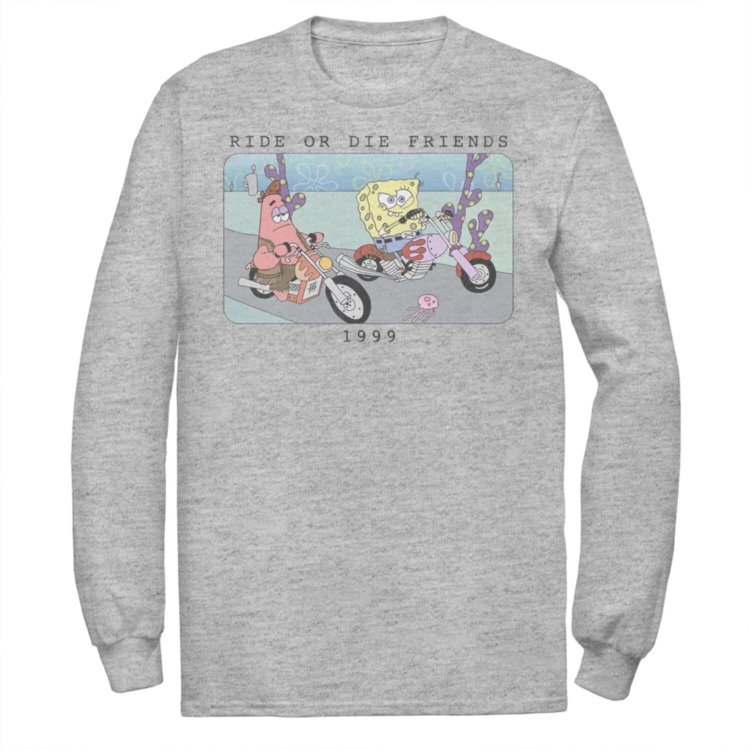 Мужская футболка с длинным рукавом и графическим рисунком «Губка Боб Квадратные Штаны» Ride Or Die Friends 1999 Nickelodeon
Мужская футболка с длинным рукавом и графическим рисунком «Губка Боб Квадратные Штаны» Ride Or Die Friends 1999 Nickelodeon