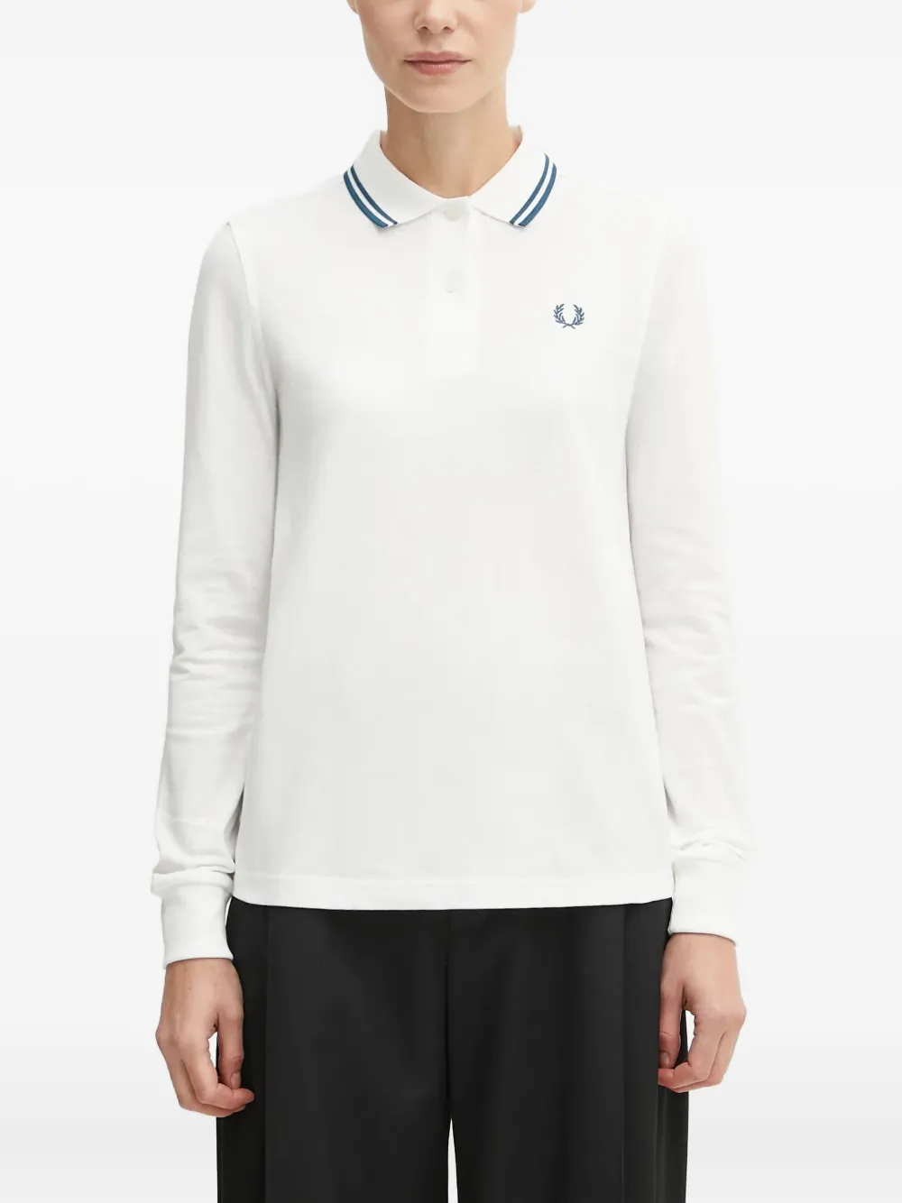 Рубашка поло с вышитым логотипом Fred Perry, белый
Рубашка поло с вышитым логотипом Fred Perry, белый