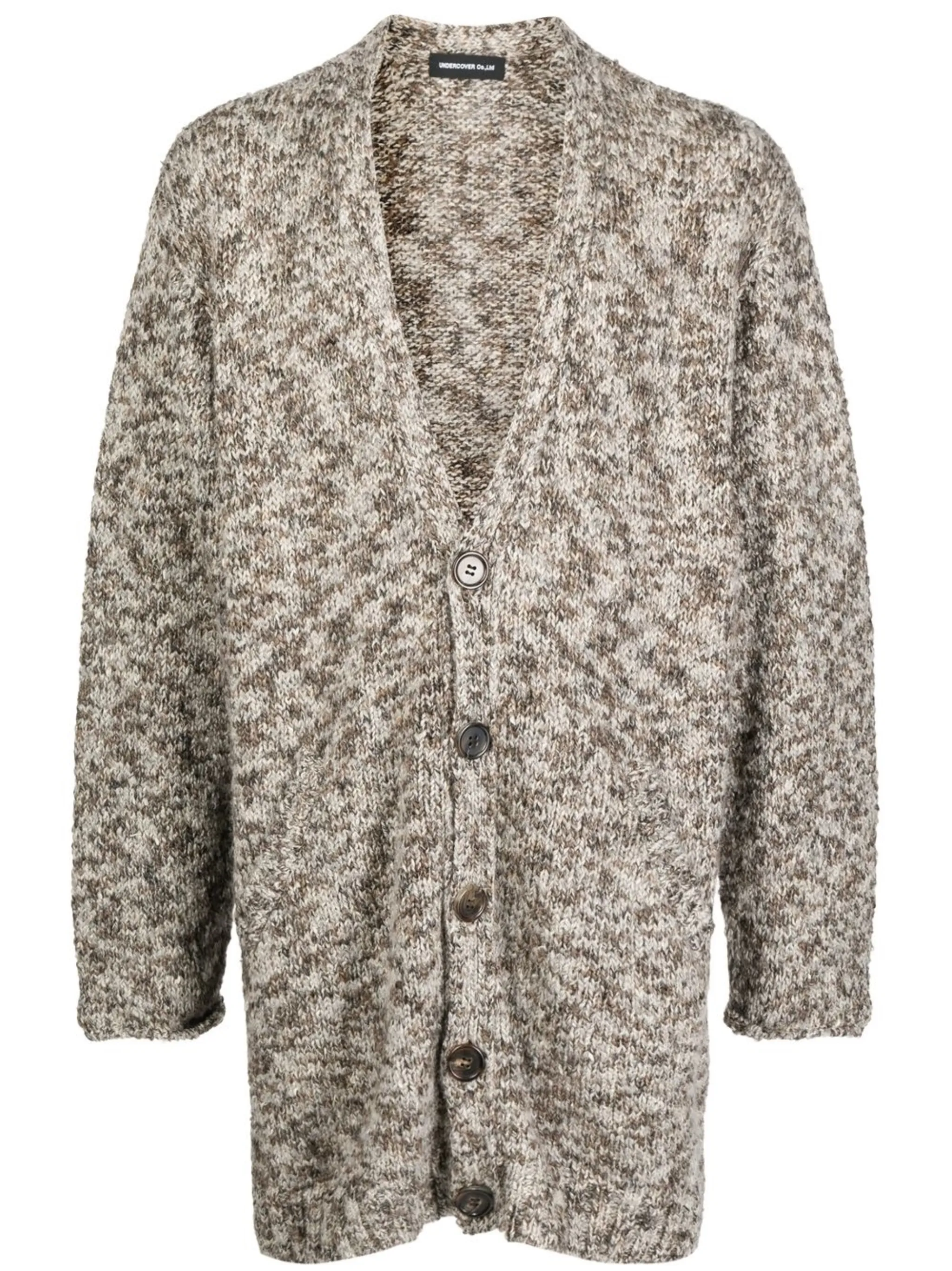 Кардиган вязки интарсия Undercover, коричневый
Кардиган вязки интарсия Undercover, коричневый