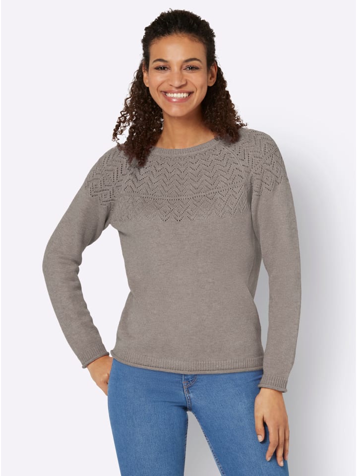 Ажурный свитер в серо-коричневых тонах WITT WEIDEN
Ажурный свитер в серо-коричневых тонах WITT WEIDEN