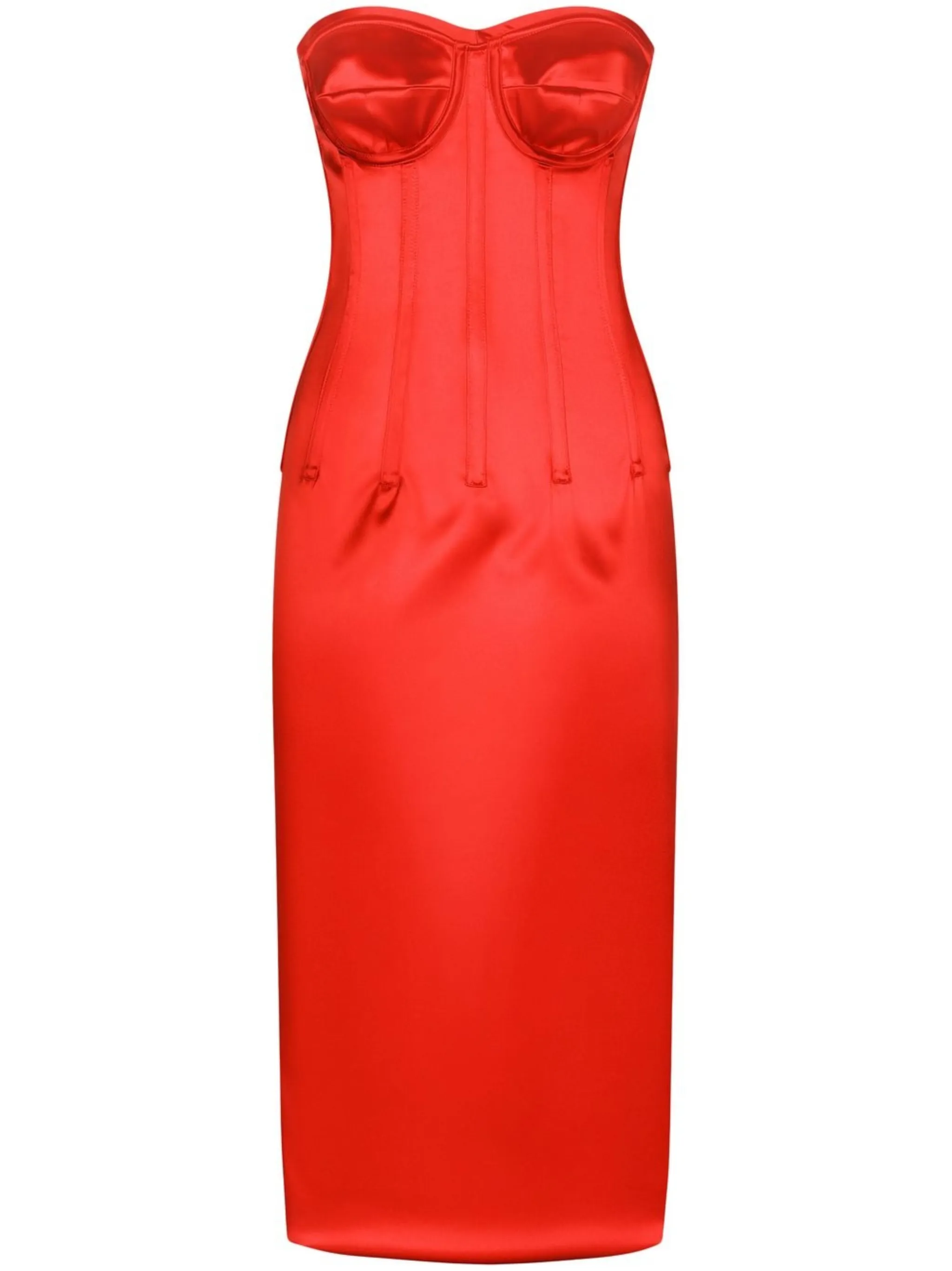 Атласное платье миди с корсетом Dolce & Gabbana, красный
Атласное платье миди с корсетом Dolce & Gabbana, красный