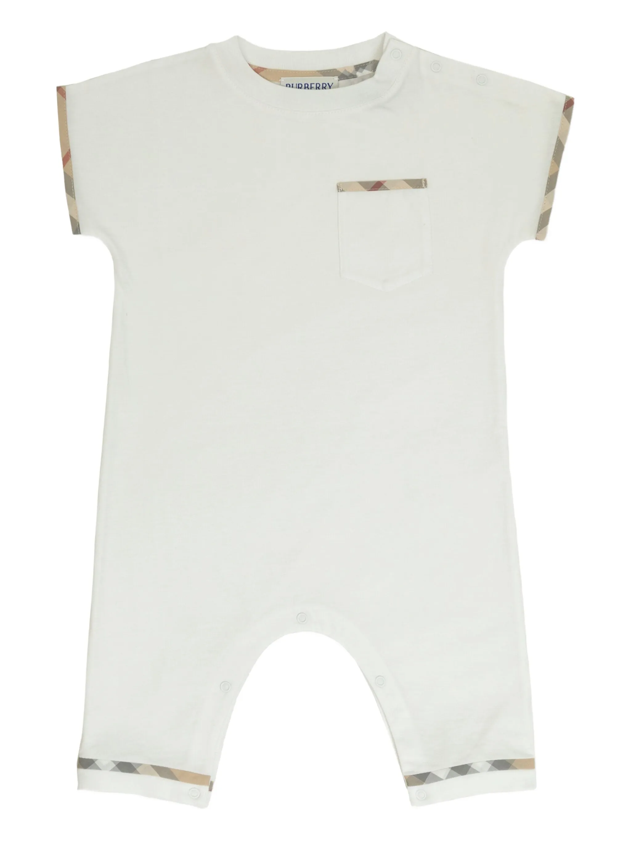 Ромпер с карманом Burberry Kids, белый
Ромпер с карманом Burberry Kids, белый