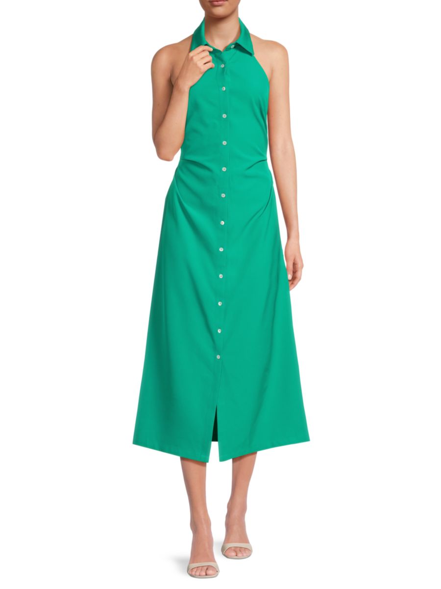 Платье-рубашка миди с открытой спиной Dreia без рукавов и бретелей через шею Area Stars, зеленый
Платье-рубашка миди с открытой спиной Dreia без рукавов и бретелей через шею Area Stars, зеленый