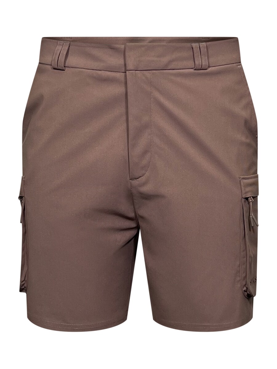 Обычные брюки-карго SikSilk, коричневый
Обычные брюки-карго SikSilk, коричневый