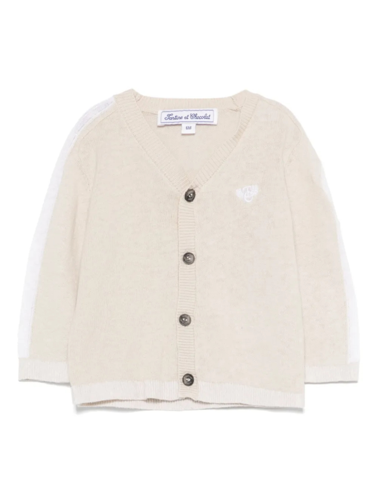 Tartine Et Chocolat кардиган с вышитым логотипом, нейтральный
Tartine Et Chocolat кардиган с вышитым логотипом, нейтральный
