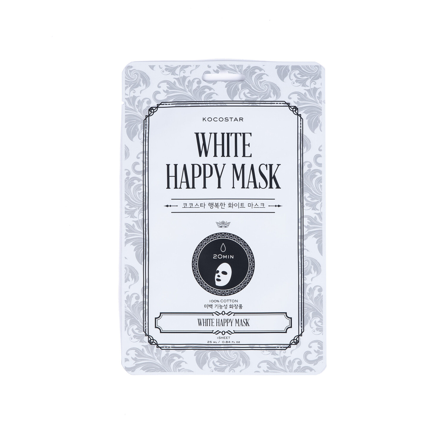 Маска для лица Kocostar White Happy Mask, 25 мл
Маска для лица Kocostar White Happy Mask, 25 мл