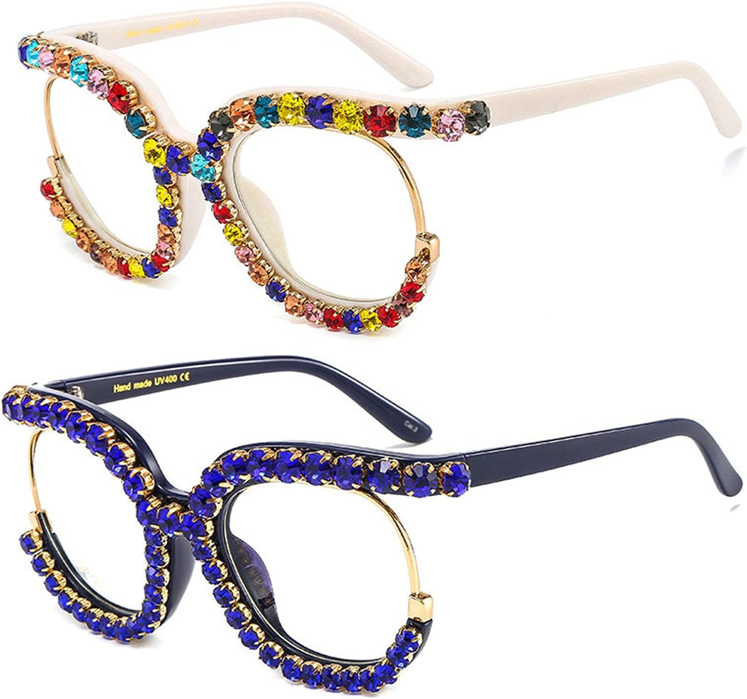 Солнцезащитные очки Willochra с круглыми блестящими стразами для женщин, бриллиантовые, конфетные цвета, женские хрустальные солнцезащитные очки, блестящие очки-маска, 2pack-blue&rainbow
Солнцезащитные очки Willochra с круглыми блестящими стразами для женщин, бриллиантовые, конфетные цвета, женские хрустальные солнцезащитные очки, блестящие очки-маска, 2pack-blue&rainbow