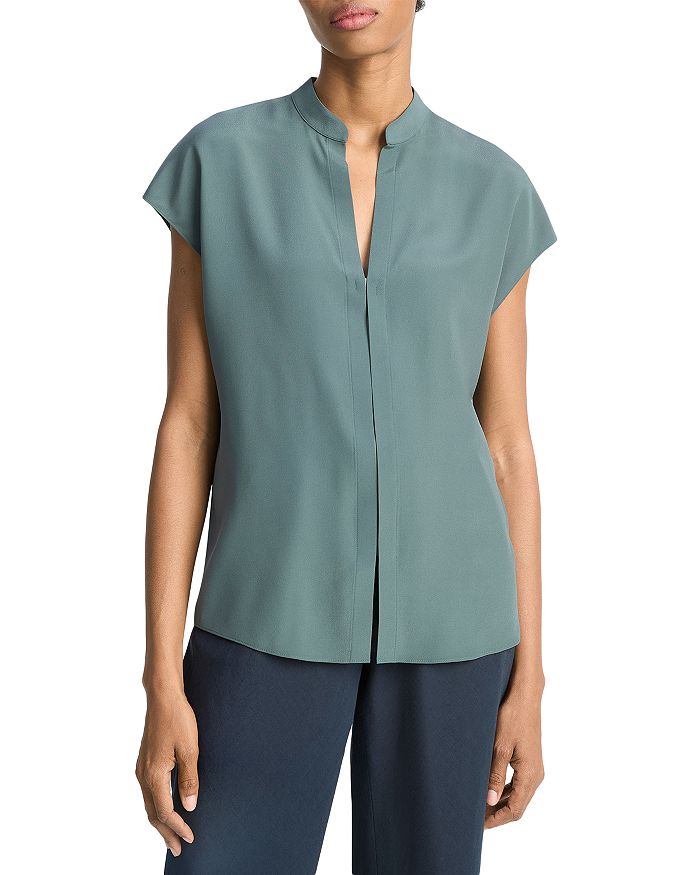 Блуза с короткими рукавами Vince, зеленый
Блуза с короткими рукавами Vince, зеленый