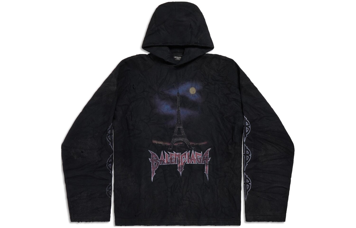 Толстовка унисекс черная Balenciaga, черный
Толстовка унисекс черная Balenciaga, черный