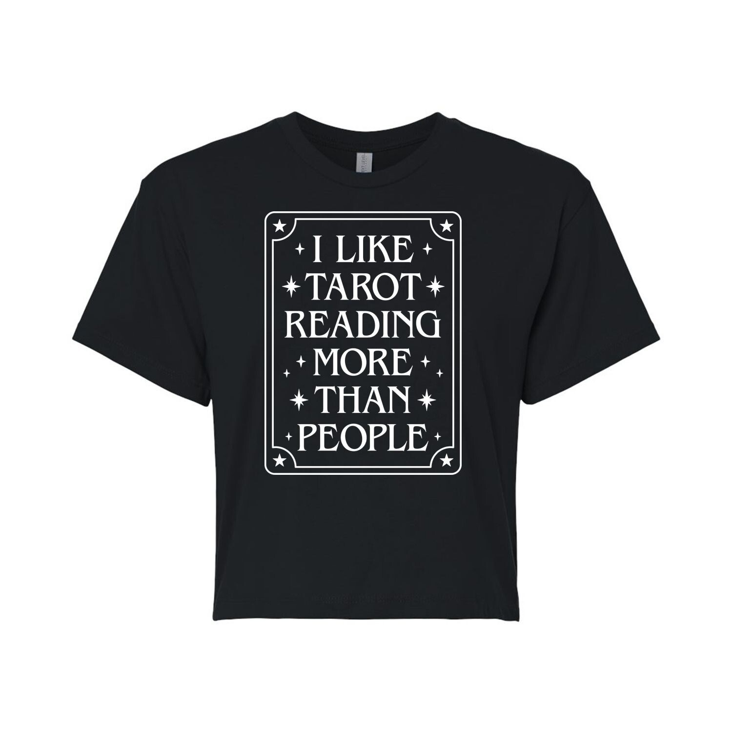 Укороченная футболка с рисунком I Like Tarot Reading для юниоров Licensed Character, черный
Укороченная футболка с рисунком I Like Tarot Reading для юниоров Licensed Character, черный