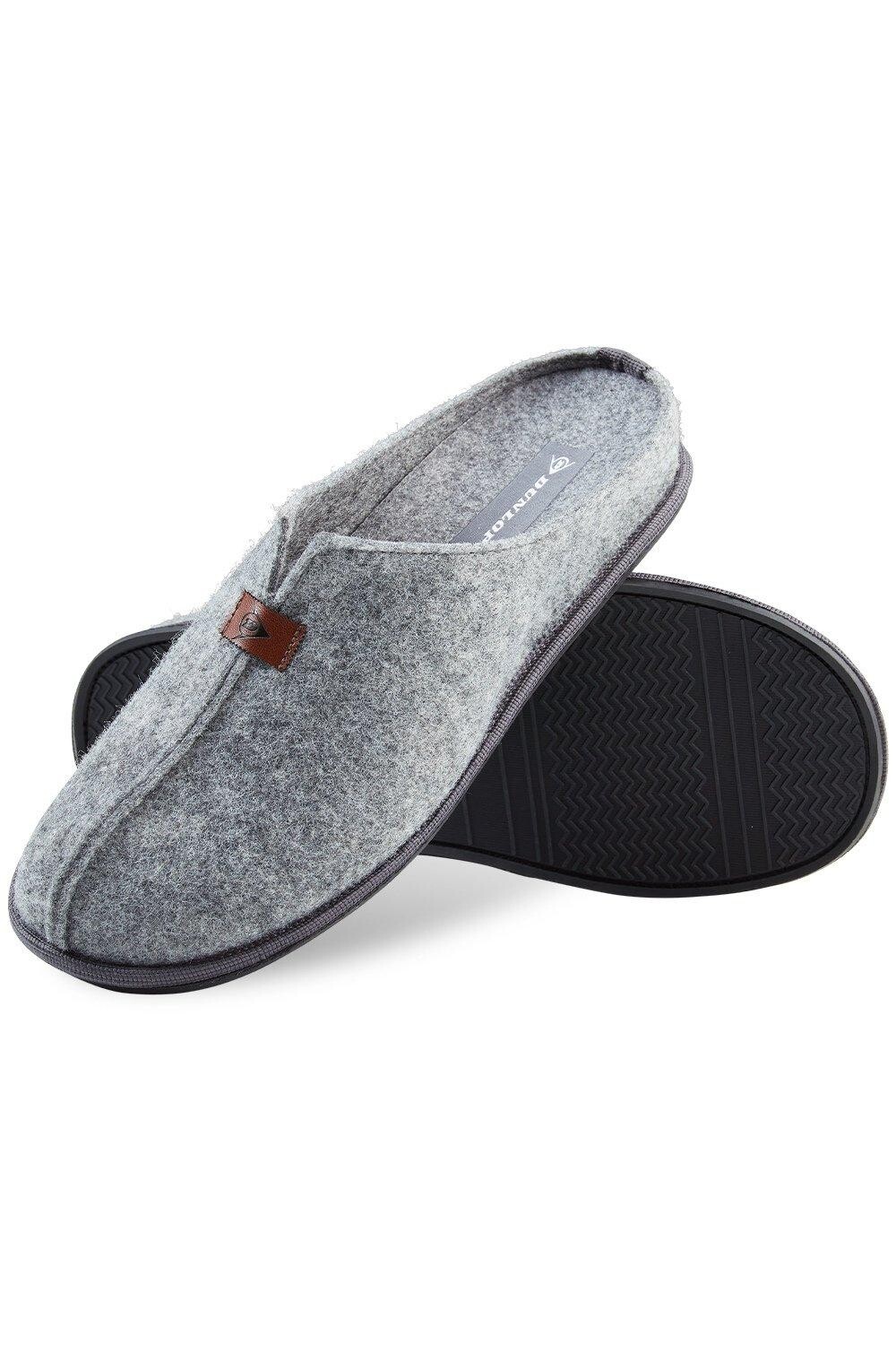 Тапочки с войлочной подкладкой Dunlop, серый 
Тапочки с войлочной подкладкой Dunlop, серый