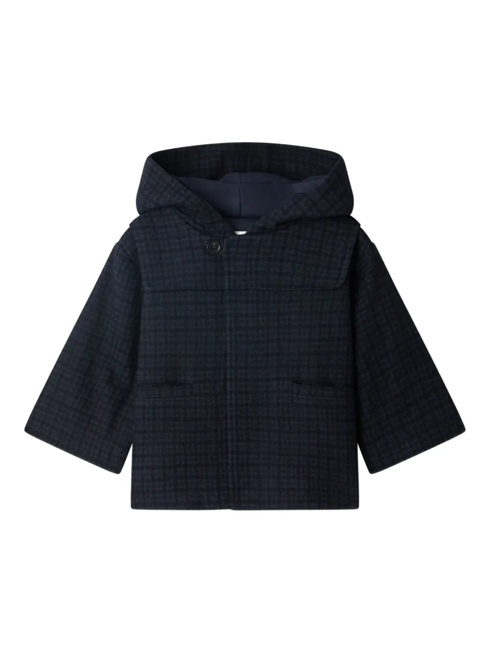 Клетчатое пальто Timo с капюшоном Bonpoint, синий
Клетчатое пальто Timo с капюшоном Bonpoint, синий