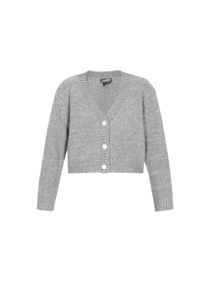 DreiMaster Женский кардиган серого меланжевого цвета
DreiMaster Женский кардиган серого меланжевого цвета