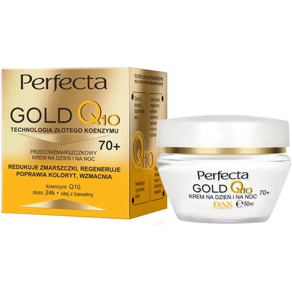 Крем для лица против морщин 70+ для дня и ночи, 50 мл Perfecta Gold q10
Крем для лица против морщин 70+ для дня и ночи, 50 мл Perfecta Gold q10