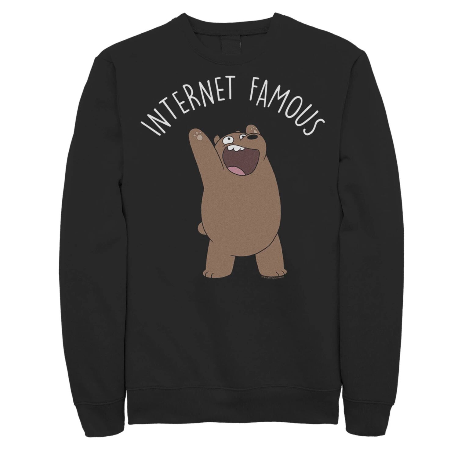 Мужская флисовая одежда Cartoon Network We Bare Bears Internet Famous Licensed Character, черный 
Мужская флисовая одежда Cartoon Network We Bare Bears Internet Famous Licensed Character, черный