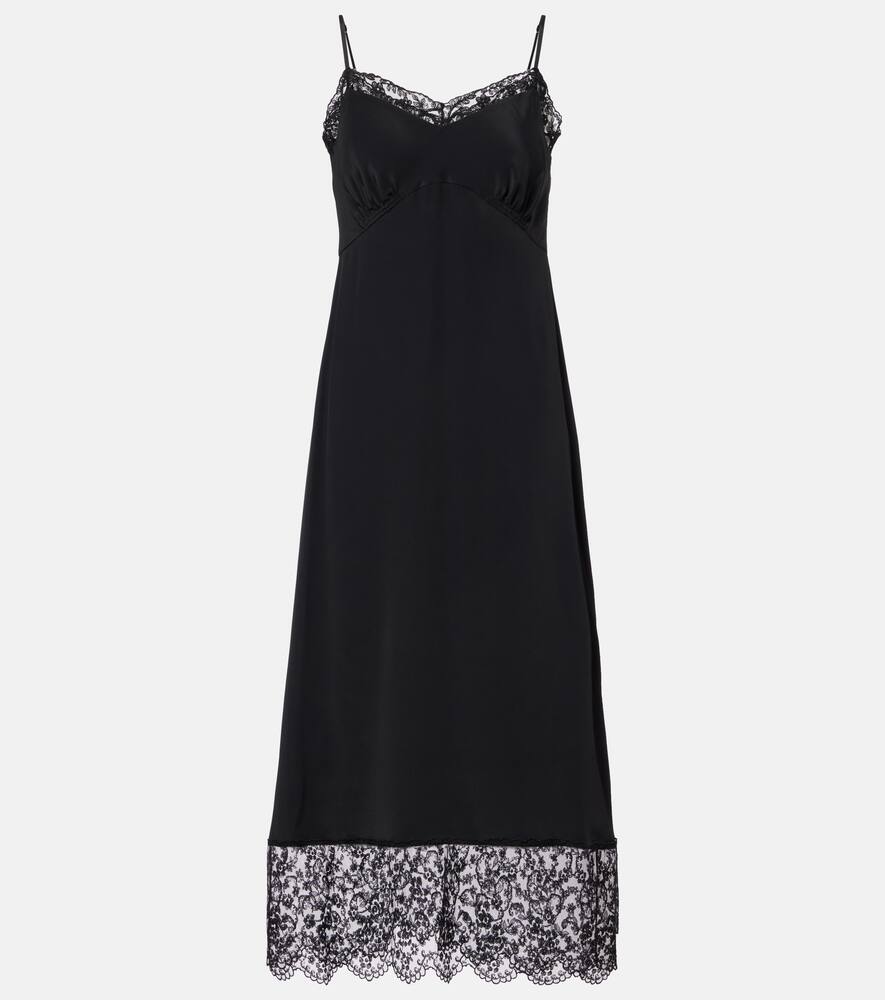 Атласное платье-комбинация с кружевной отделкой Simone Rocha, Black
Атласное платье-комбинация с кружевной отделкой Simone Rocha, Black