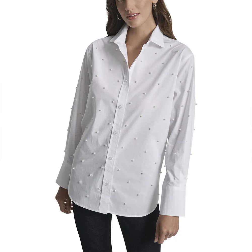 Блузка DKNY Pearl Embellished, белый
Блузка DKNY Pearl Embellished, белый