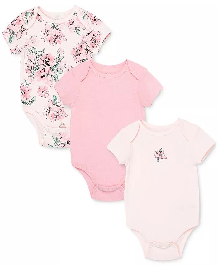 Боди с короткими рукавами и цветочным принтом для маленьких девочек, упаковка из 3 шт Little Me, розовый
Боди с короткими рукавами и цветочным принтом для маленьких девочек, упаковка из 3 шт Little Me, розовый