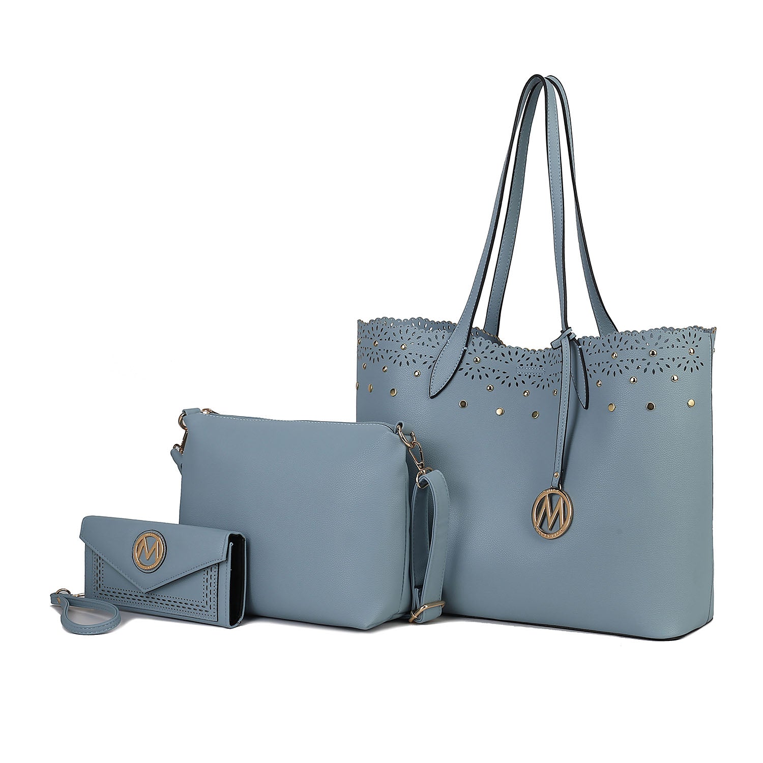 Комплект из 3 предметов Mariahna: сумка-шоппер, клатч через плечо и подходящий к нему кошелек для женщин от Mia K MKF Collection By Mia K., Denim
Комплект из 3 предметов Mariahna: сумка-шоппер, клатч через плечо и подходящий к нему кошелек для женщин от Mia K MKF Collection By Mia K., Denim