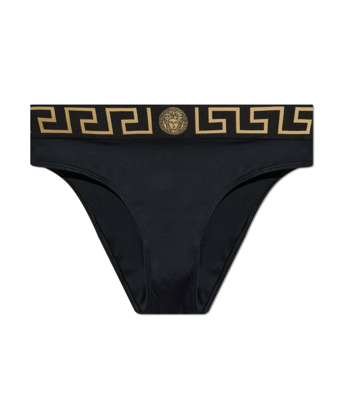 Плавки от бикини с греческой каймой Versace, черный
Плавки от бикини с греческой каймой Versace, черный