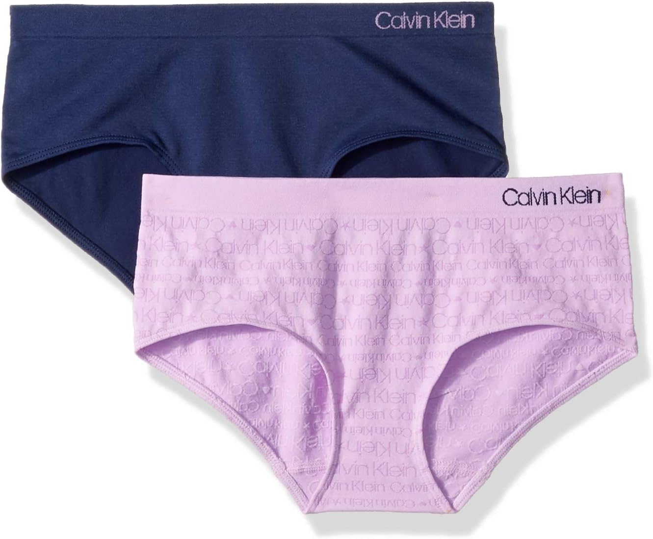 Бесшовные трусики-хипстеры Calvin Klein для девочек (2 шт.), 2 Pack - Ck Icon Logo Lilac Purple, Symphony Blue
Бесшовные трусики-хипстеры Calvin Klein для девочек (2 шт.), 2 Pack - Ck Icon Logo Lilac Purple, Symphony Blue