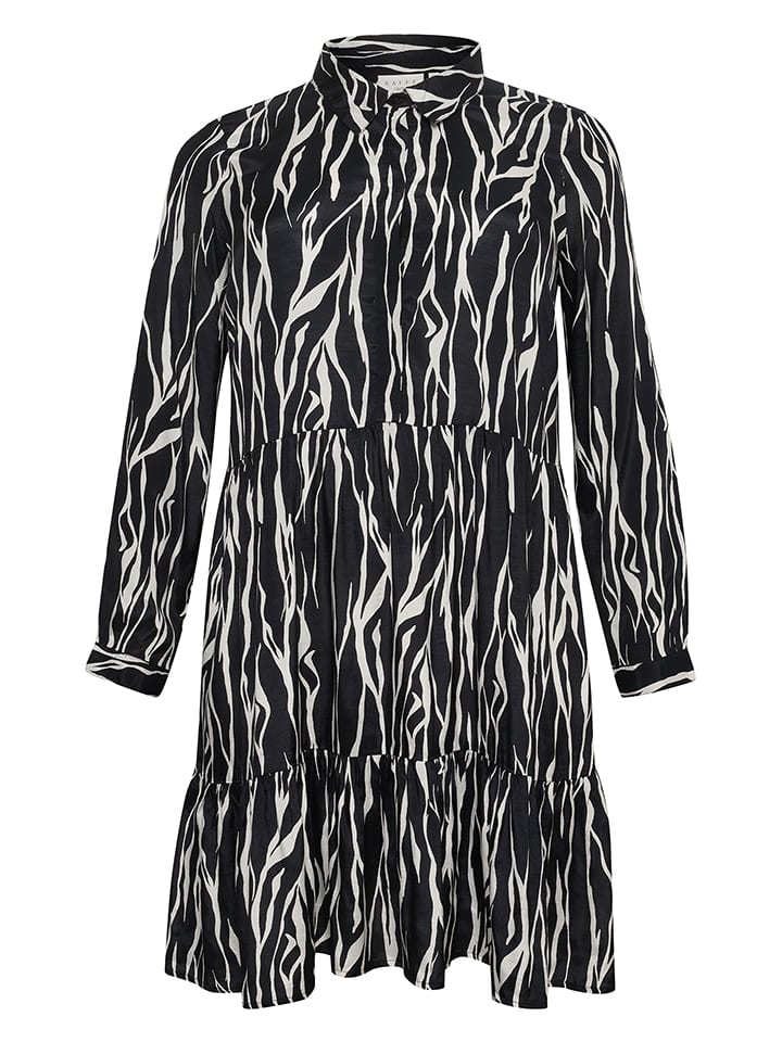 Платье до колена Kaffe, черный/белый
Платье до колена Kaffe, черный/белый