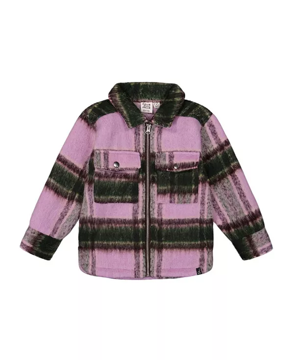 Детская клетчатая рубашка на молнии для девочек. Deux Par Deux, фиолетовый
Детская клетчатая рубашка на молнии для девочек. Deux Par Deux, фиолетовый