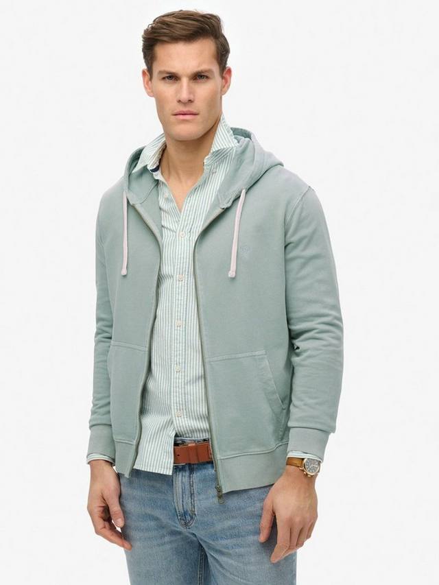 Классическая незаменимая толстовка на молнии Superdry, цвет Silver Blue 
Классическая незаменимая толстовка на молнии Superdry, цвет Silver Blue