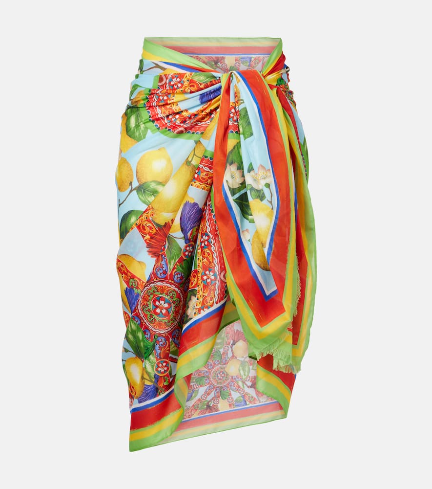 Печатная хлопковая пляжная накидка Dolce&Gabbana
Печатная хлопковая пляжная накидка Dolce&Gabbana