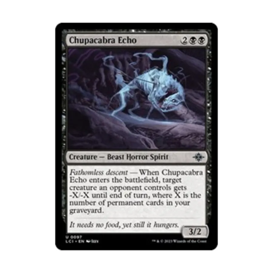 CCG Чупакабра Эхо (U), MTG - The Lost Caverns of Ixalan
CCG Чупакабра Эхо (U), MTG - The Lost Caverns of Ixalan