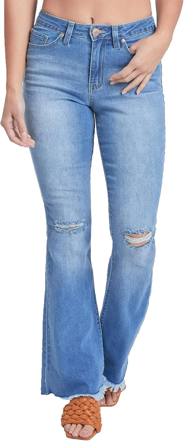 YMI Women's джинсы с высокой посадкой и расклешенным низом
YMI Women's джинсы с высокой посадкой и расклешенным низом