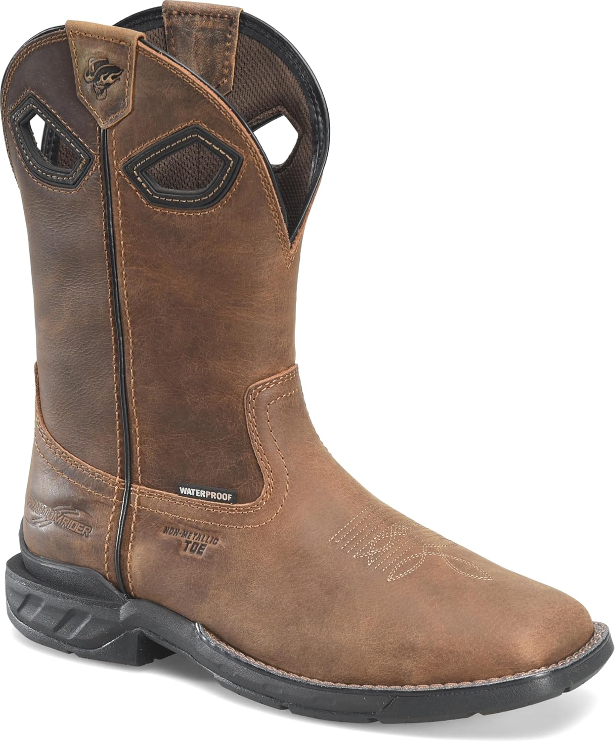 Ботинки PHANTOM RIDER Zane с композитным носком и водонепроницаемой защитой - мужские, из цельнозерновой кожи, защитой от электрического удара, маслоскользостойкие, высота 28 см, коричневый
Ботинки PHANTOM RIDER Zane с композитным носком и водонепроницаемой защитой - мужские, из цельнозерновой кожи, защитой от электрического удара, маслоскользостойкие, высота 28 см, коричневый