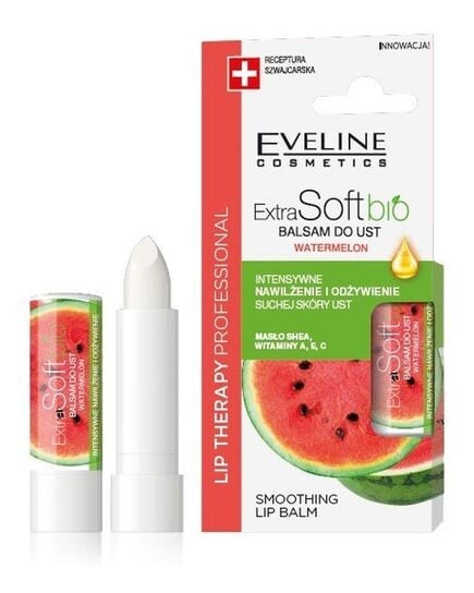 Защитный бальзам для губ Extra Soft Bio - Арбуз 4г Eveline Cosmetics Lip Therapy Professional 
Защитный бальзам для губ Extra Soft Bio - Арбуз 4г Eveline Cosmetics Lip Therapy Professional