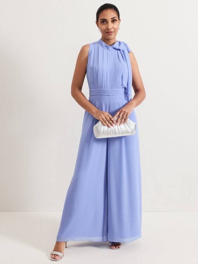 Комбинезон с завязками на шее petite lucie Phase Eight, светло-синий 
Комбинезон с завязками на шее petite lucie Phase Eight, светло-синий