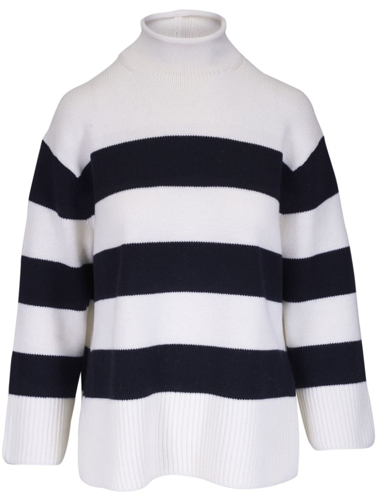 Vince свитер в полоску с высоким воротником, белый
Vince свитер в полоску с высоким воротником, белый