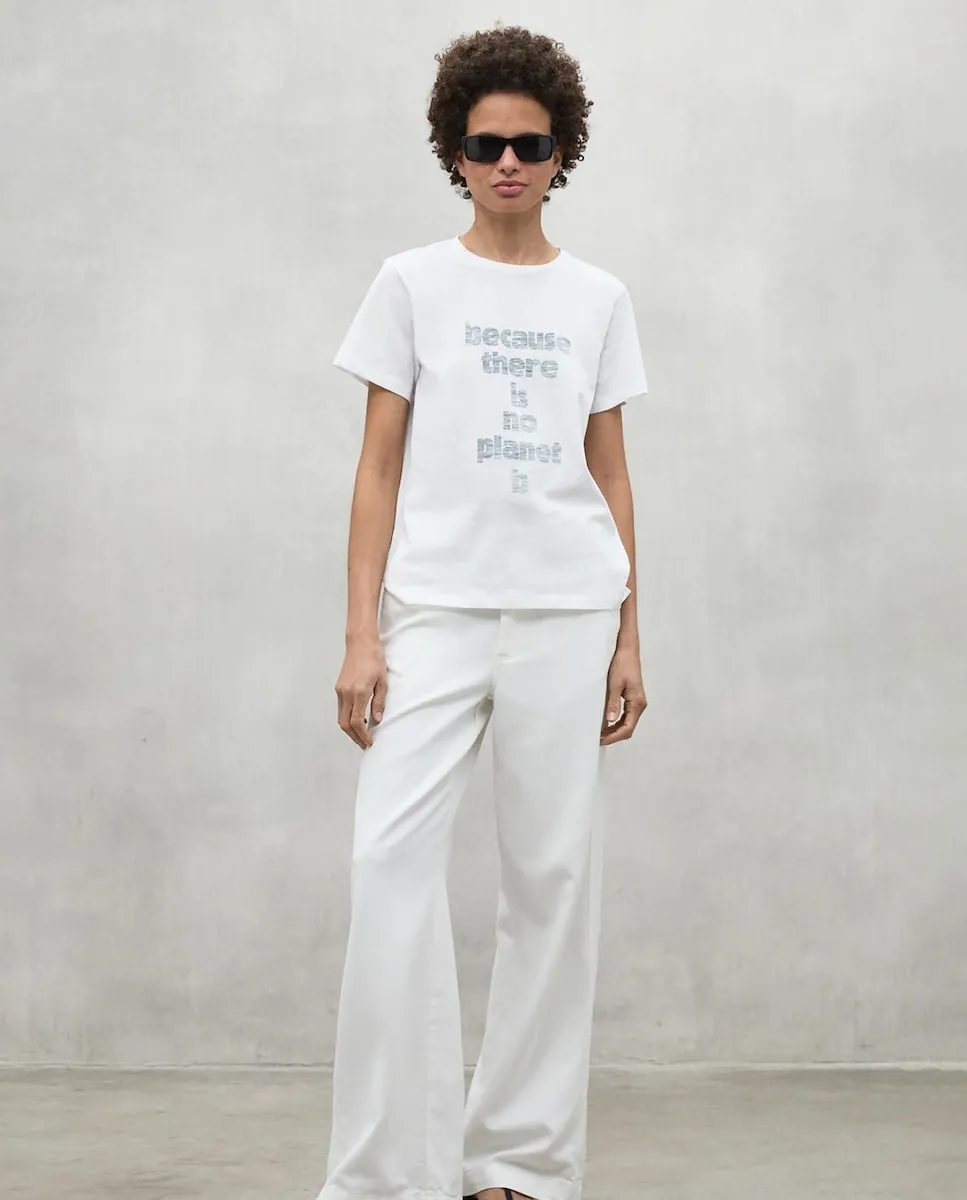 Женская футболка с круглым вырезом и принтом спереди Ecoalf, белый
Женская футболка с круглым вырезом и принтом спереди Ecoalf, белый