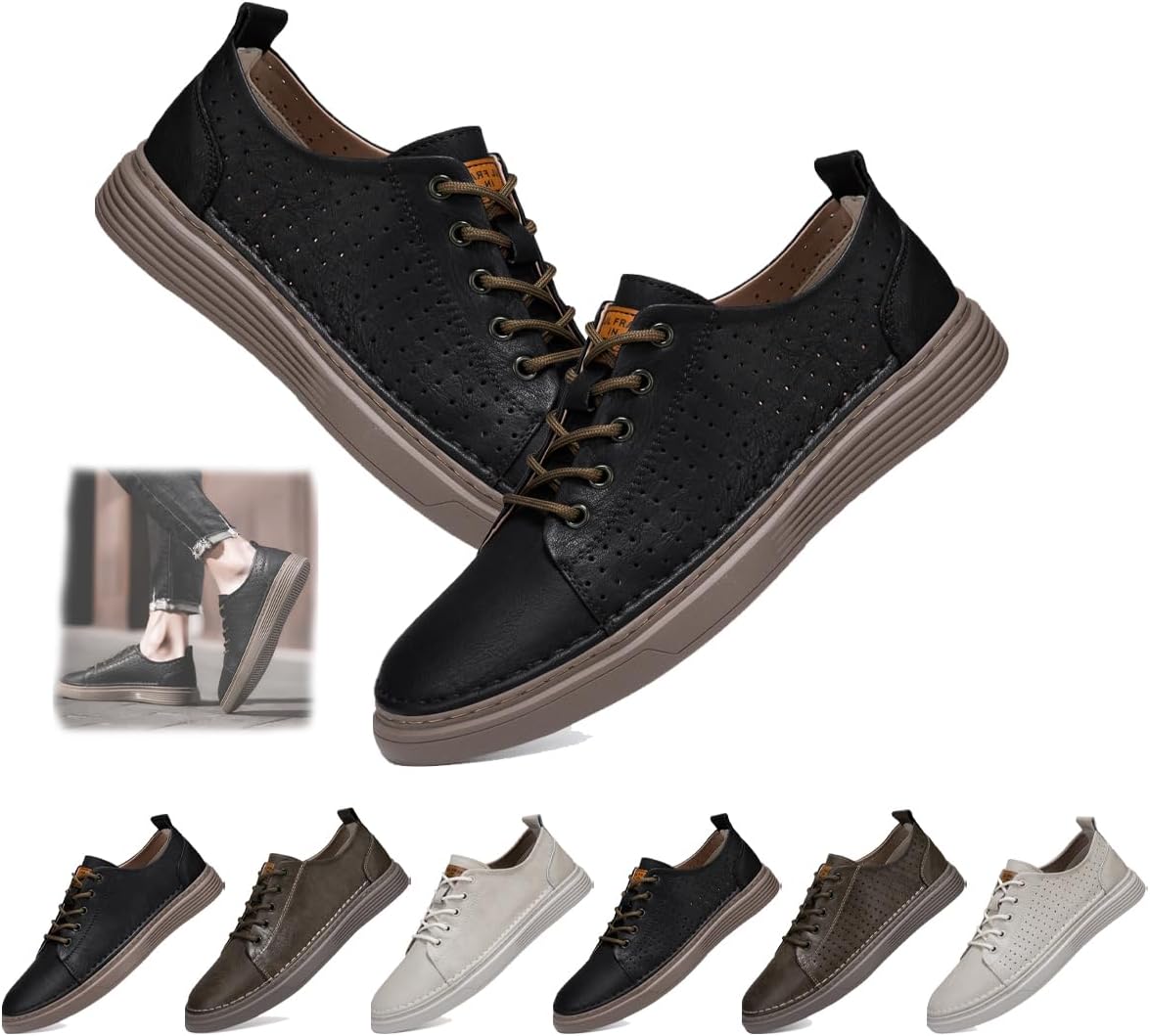 Замшевые кроссовки для мужчин, повседневные кроссовки из кожи, мягкие для ходьбы, противоскользящие, дышащие, для вождения, легкие кеды, комфортные кожаные скелетные кроссовки Generic, черный
Замшевые кроссовки для мужчин, повседневные кроссовки из кожи, мягкие для ходьбы, противоскользящие, дышащие, для вождения, легкие кеды, комфортные кожаные скелетные кроссовки Generic, черный