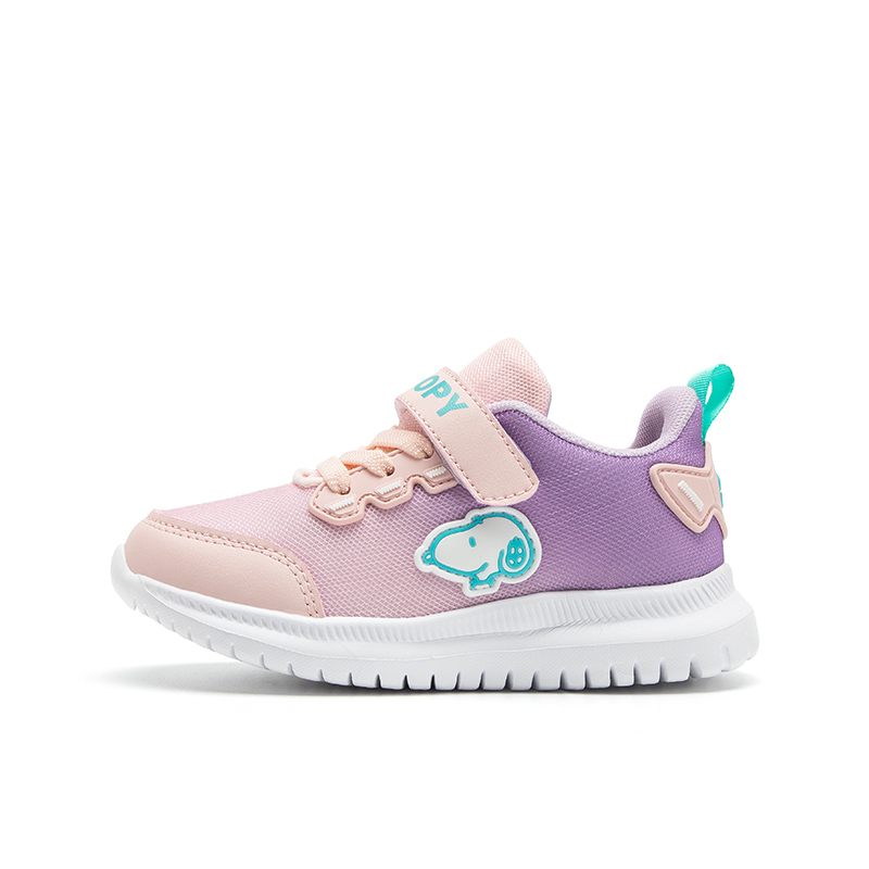 Детские противоскользящие дышащие легкие повседневные кроссовки Kids' SNOOPY, розовый/фиолетовый 
Детские противоскользящие дышащие легкие повседневные кроссовки Kids' SNOOPY, розовый/фиолетовый
