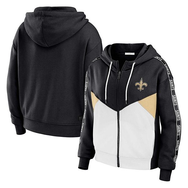 Женская худи с молнией New Orleans Saints plus size в черно-белом цвете Wear By Erin Andrews
Женская худи с молнией New Orleans Saints plus size в черно-белом цвете Wear By Erin Andrews